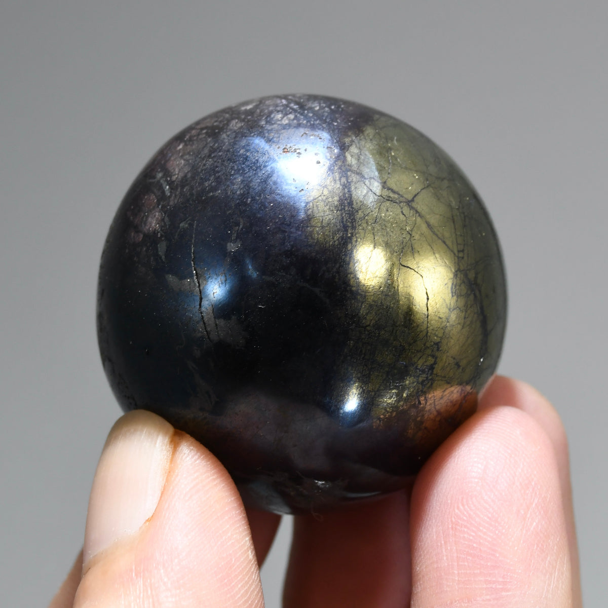 RARE Covellite Crystal Sphere, AAA Top Quality Blue Covelite, Peru