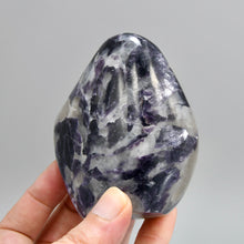Load image into Gallery viewer, Gem Lepidolite Crystal Freeform Tower, Silver Leaf Lepidolite Crystals
