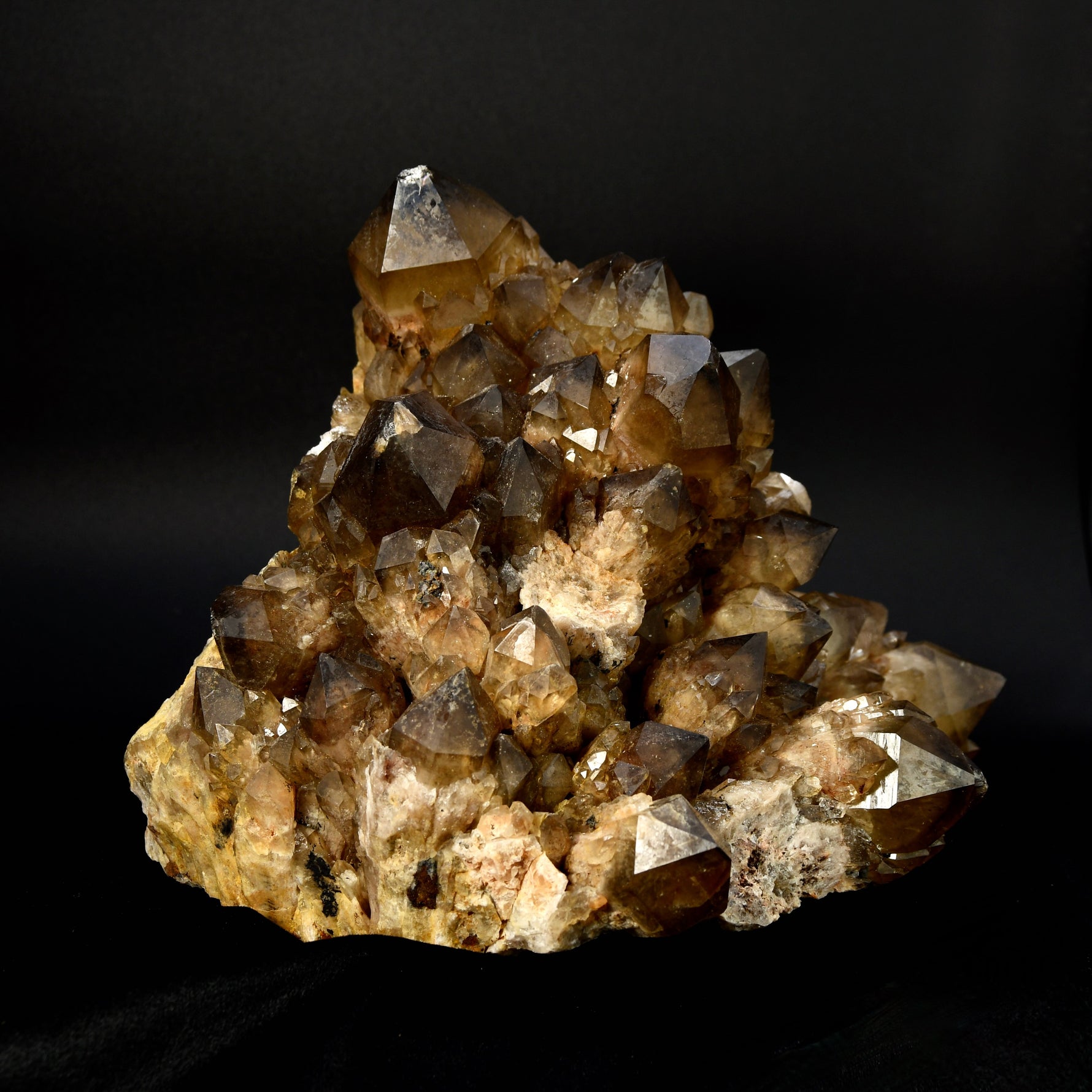 Large Kundalini Citrine crystal cluster Congo natural 11.2 lb raw quartz specimen