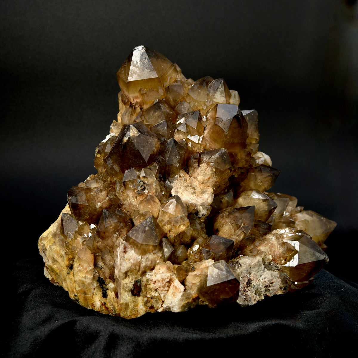 Large Kundalini Citrine crystal cluster Congo natural 11.2 lb raw quartz specimen