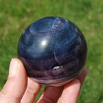 Silky Fluorite Crystal Sphere