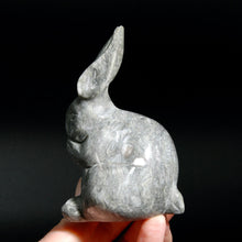 Load image into Gallery viewer, Grey Jade Rabbit Crystal Carving
