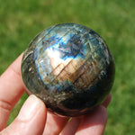 Flashy Rainbow Labradorite Crystal Sphere