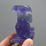 Fluorite Carved Crystal Angel Sphere Stand