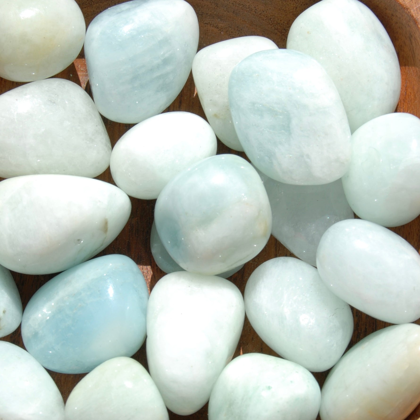 Aquamarine Gemstone Tumbled Stones
