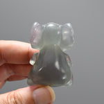 Fluorite Carved Crystal Elephant