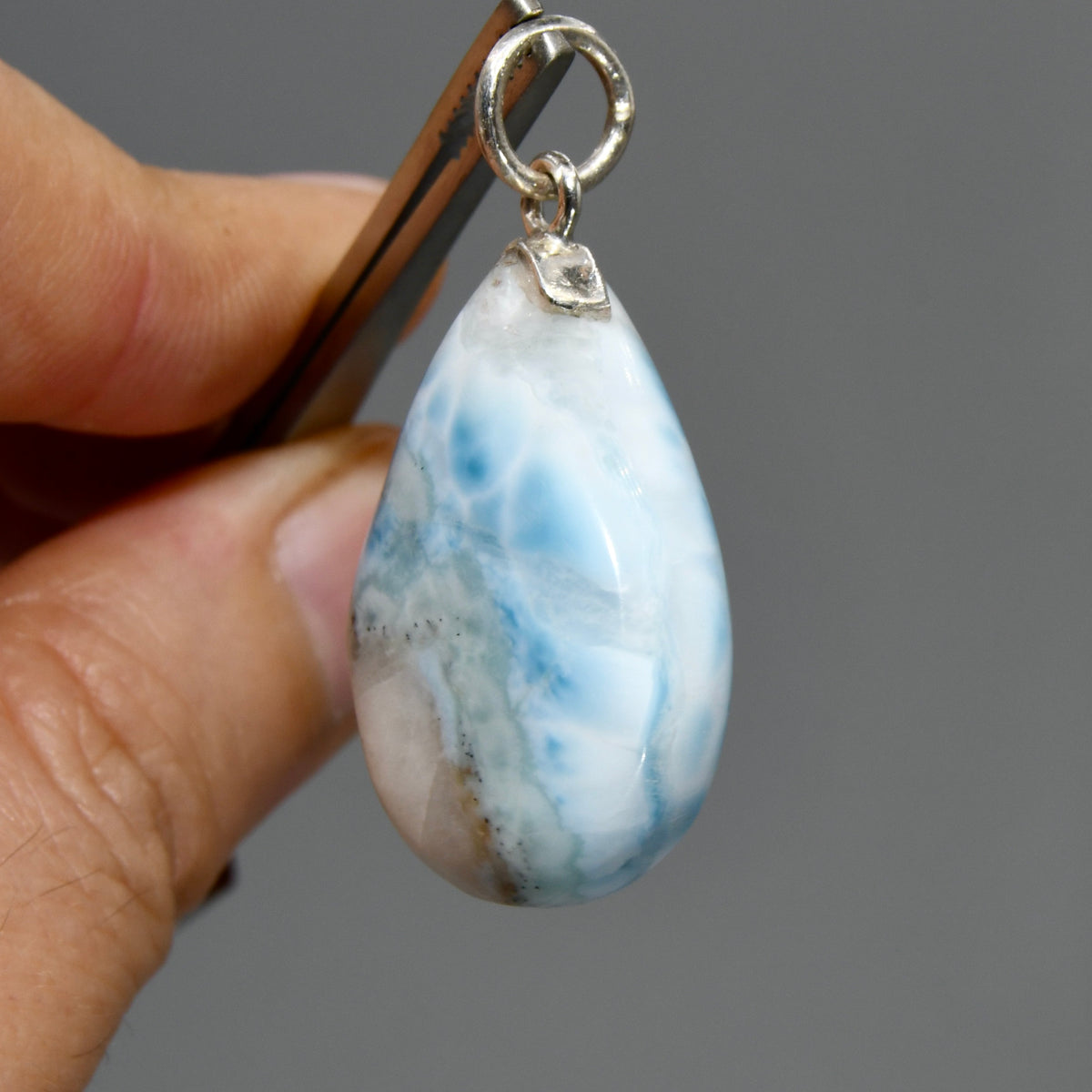 Larimar Pendant for Necklace
