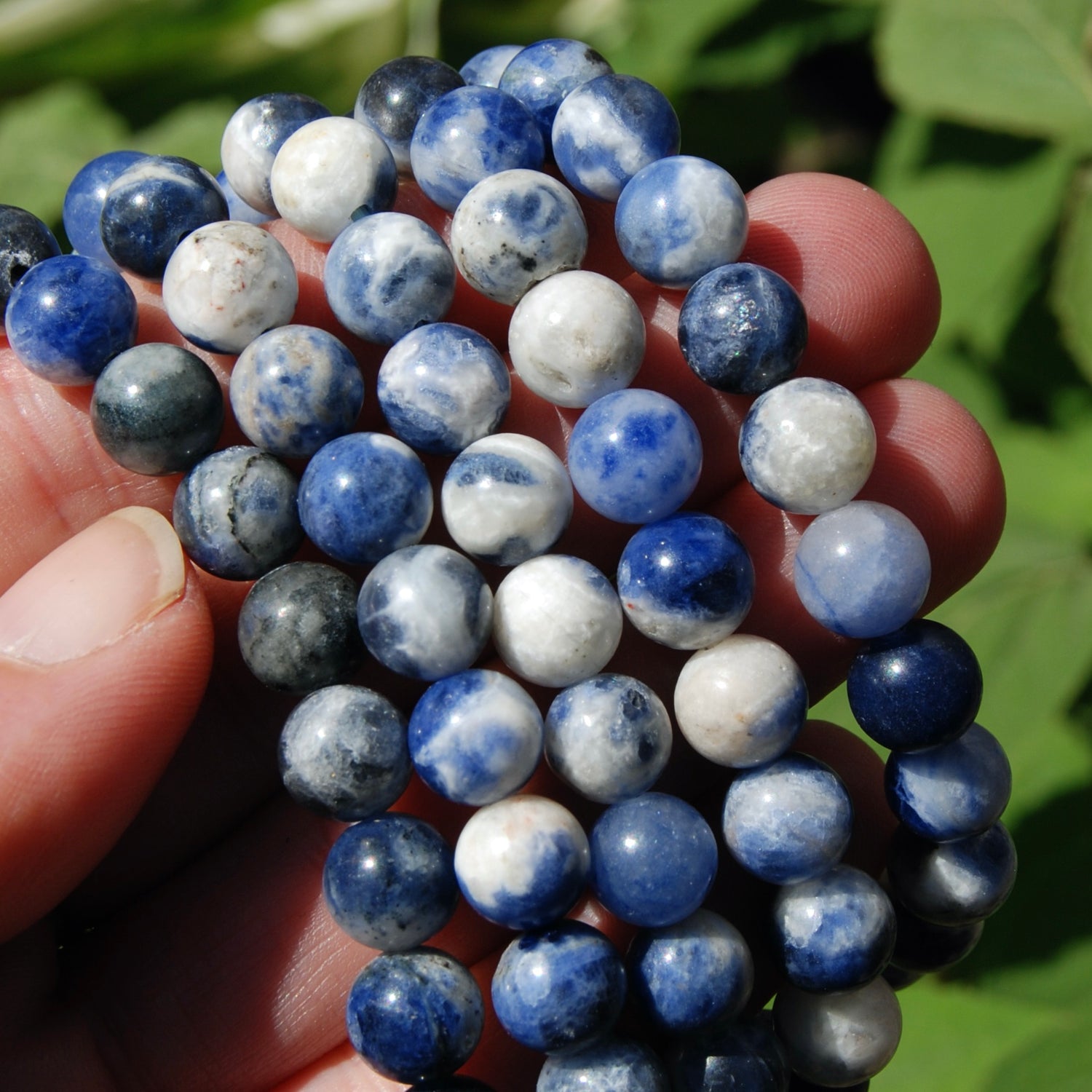 Sodalite Crystal Beaded Bracelet