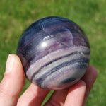 Silky Fluorite Crystal Sphere