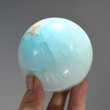 Load image into Gallery viewer, Caribbean Blue Calcite Crystal Sphere
