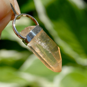 Fire Lemurian Seed Quartz Crystal Starbrary Pendant for Necklace