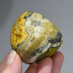 Bumblebee Jasper Crystal Palm Stone, Indonesia