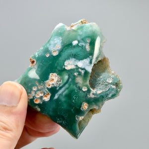 Mtorolite Chrome Chalcedony Crystal Slice