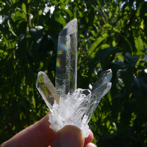 Cosmic Isis Face Lemurian Silver Quartz Crystal Starbrary Cluster Record Keepers