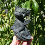Serpentine Carved Crystal Dragon