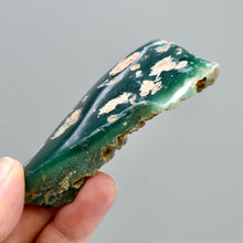 Load image into Gallery viewer, Mtorolite Chrome Chalcedony Crystal Slice
