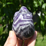 Chevron Dream Amethyst Crystal Skull