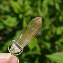Load image into Gallery viewer, Cosmic Dow Channeler Fire Lemurian Seed Quartz Crystal Starbrary Pendant
