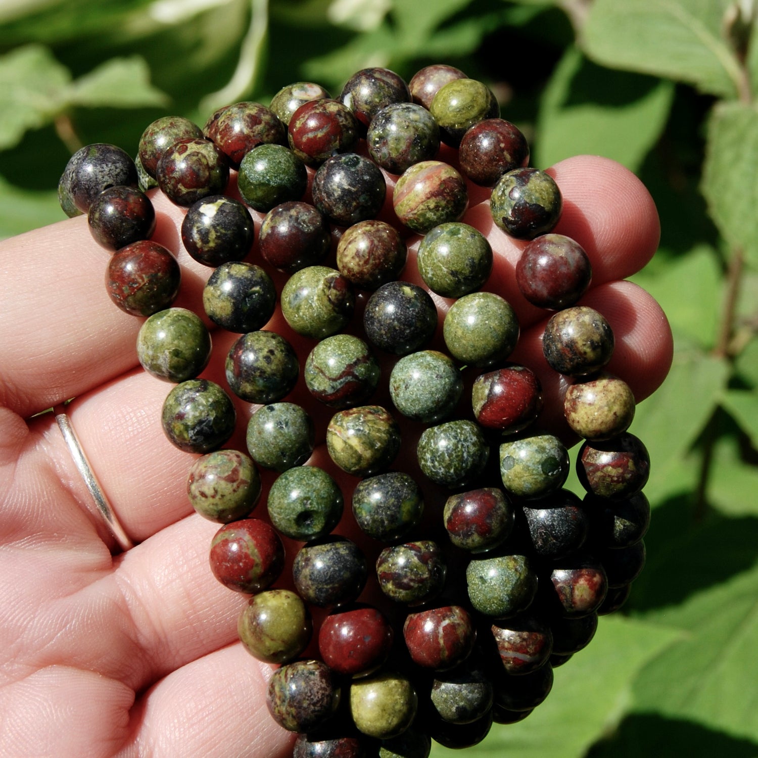 Dragon's Bloodstone Crystal Bracelet