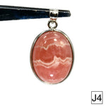 Rhodochrosite Crystal Pendant for Necklace Sterling Silver