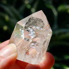 Load image into Gallery viewer, Inner Child Manifestation Gold Rutile Clear Quartz Crystal Tower
