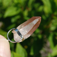Load image into Gallery viewer, Tantric Twin Strawberry Pink Lemurian Seed Crystal Pendant for Necklace
