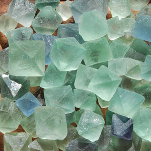 Natural Fluorite Octahedron Crystals, Small