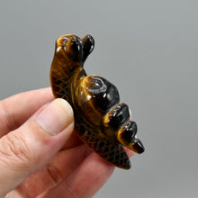 Load image into Gallery viewer, Tiger&#39;s Eye Carved Crystal Snail
