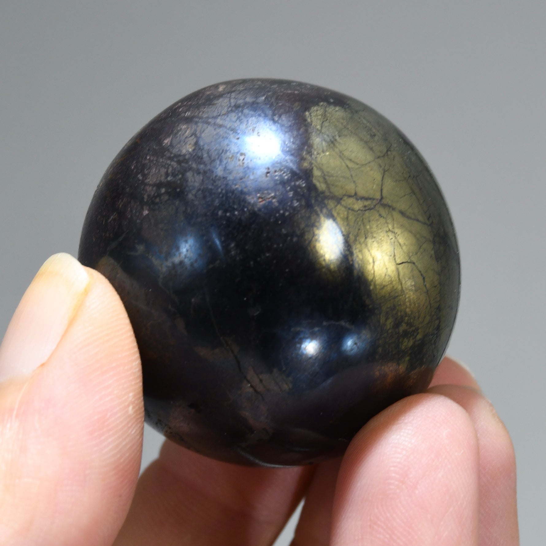 RARE Covellite Crystal Sphere, AAA Top Quality Blue Covelite, Peru