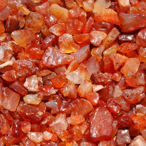 Carnelian Agate Crystal Tumbled Stones, Extra Small