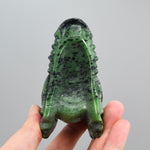 Ruby Zoisite Carved Crystal Dragon Skull