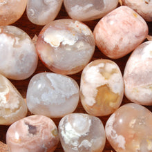 Load image into Gallery viewer, Sakura Flower Agate Crystal Tumbled Stones

