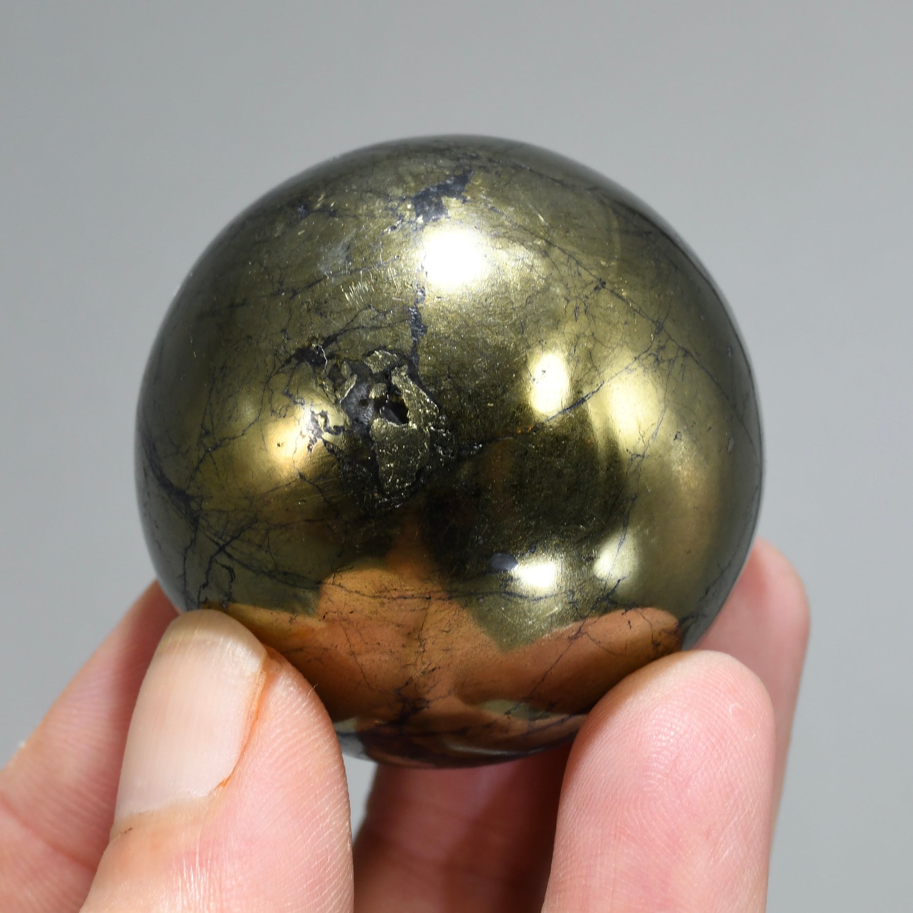 Covellite Crystal Sphere