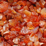 Carnelian Agate Crystal Tumbled Stones, Extra Small