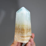 Caribbean Blue Calcite Crystal Tower