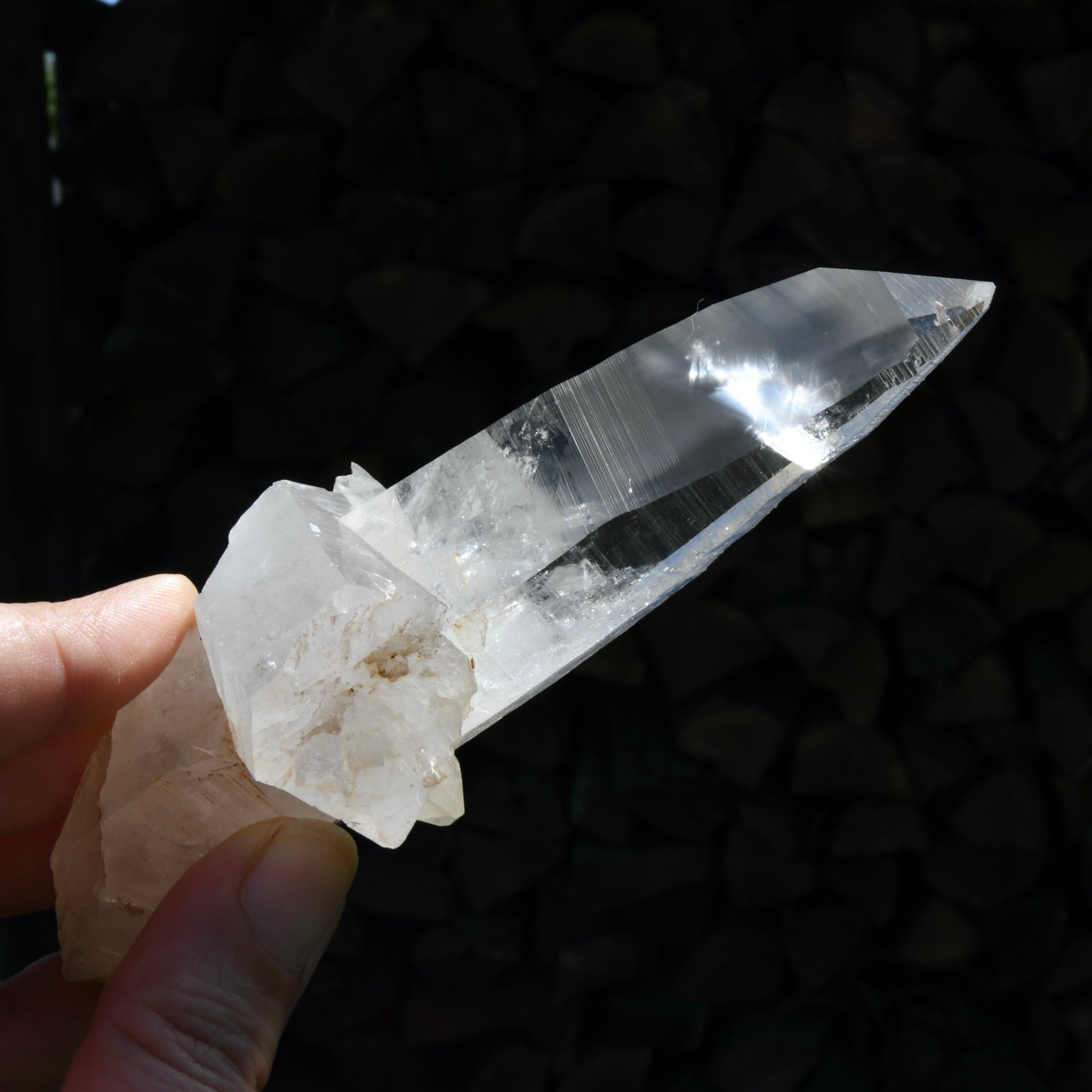 Rare Cross Colombian Lemurian Seed Quartz Crystal Laser Starbrary