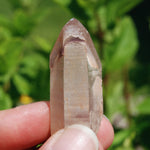 Pink Lithium Lemurian Quartz Crystal 