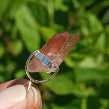 Load image into Gallery viewer, Tantric Twin Strawberry Pink Lemurian Seed Crystal Pendant for Necklace

