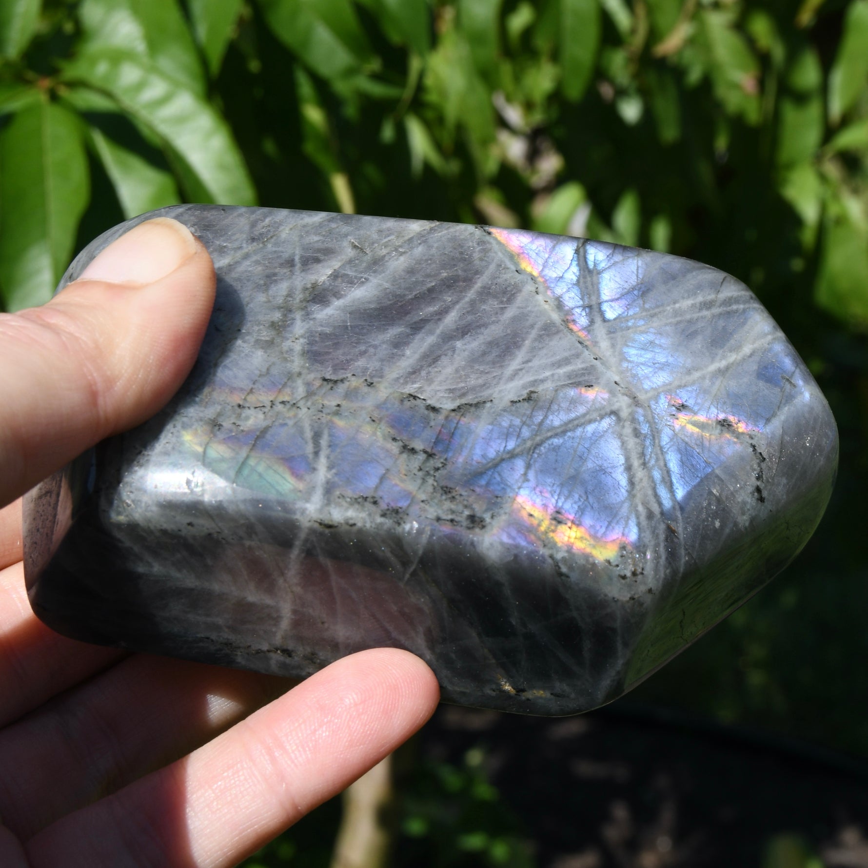 Purple Labradorite Crystal Freeform Tower