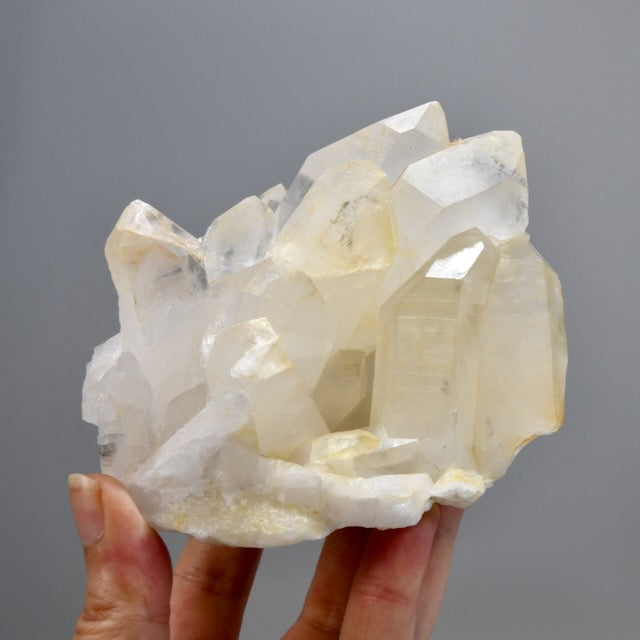 Isis Face Golden Healer Lemurian Crystal Cluster 4.5in 1.4lb for sale