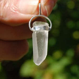 Cosmic Isis Face Lemurian Seed Quartz Crystal Starbrary Laser Pendant 