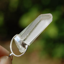 Load image into Gallery viewer, Cosmic Isis Face Lemurian Seed Quartz Crystal Starbrary Laser Pendant 
