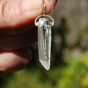 Lemurian Seed Quartz Crystal Starbrary Laser Pendant