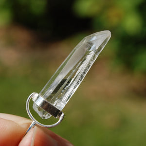 Lemurian Seed Quartz Crystal Starbrary Laser Pendant