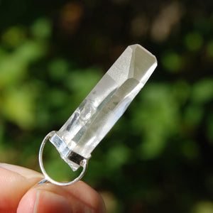 Cosmic Lemurian Seed Quartz Crystal Starbrary Laser Pendant for Necklace