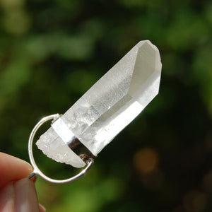 Chisel Lemurian Seed Quartz Crystal Pendant