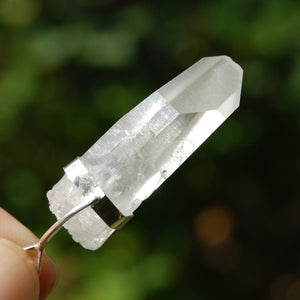 Chisel Lemurian Seed Quartz Crystal Pendant