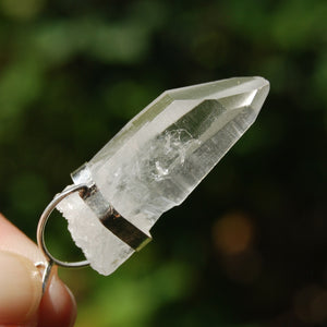 Chisel Lemurian Seed Quartz Crystal Pendant