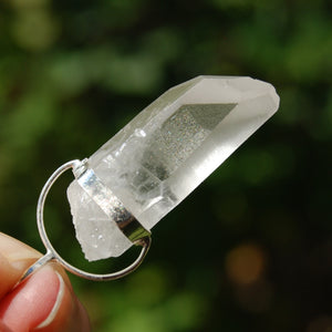 Chisel Lemurian Seed Quartz Crystal Pendant