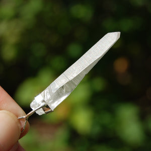 Lemurian Seed Quartz Crystal Laser Pendant 